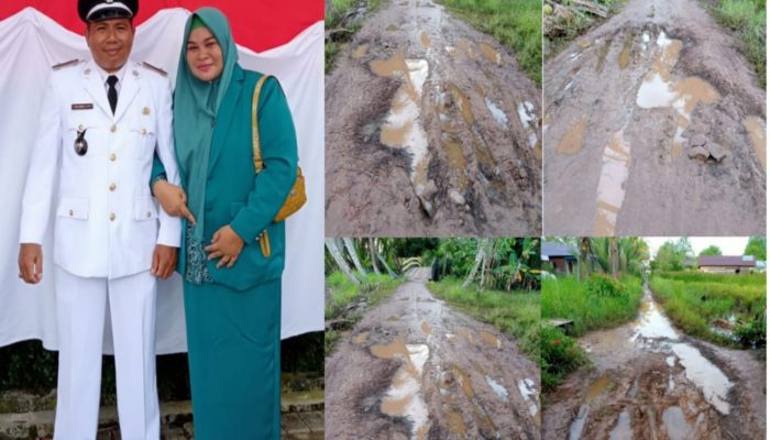 Kades Beserta Warga Jambu Burung Minta Jalan Penghubung Segera di Perbaiki