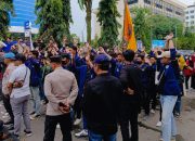 Unjuk Rasa Ratusan Mahasiswa Sambangi DPRD Prov Kalsel, Tolak Pengesahan RKUHP