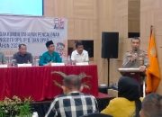 Wakapolres HST, Kompol Rainhard Maradona Hadiri Rakor Fasilitasi Sentra Gakkumdu yang Digelar Bawaslu di Banjarmasin