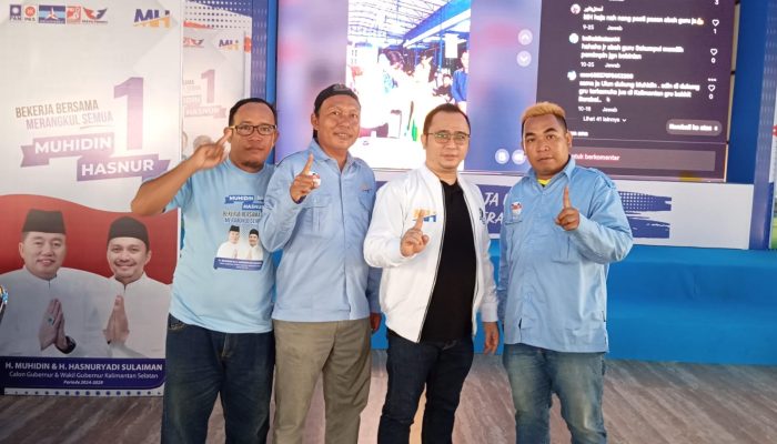 Petir Mania Jalin Sinergi dan Kolaborasi dengan Relawan Tim Pemenangan Muhidin-Hasnur