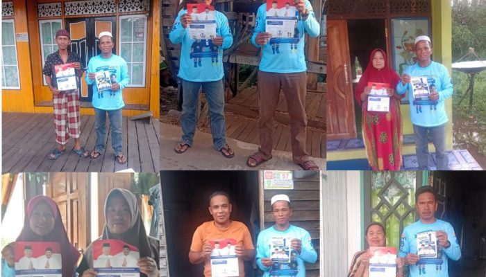 Relawan SMH Tapin Sasar Rumah Warga dan Sosialisasikan Muhidin-Hasnur di Pilkada Kalsel 2024