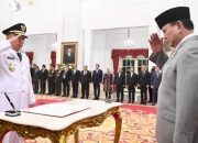 Presiden Prabowo Subianto Lantik H. Muhidin sebagai Gubernur Kalimantan Selatan