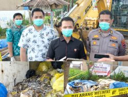 Direktorat Reskrimsus Polda Kalsel Ungkap Tindak Pidana Pembuangan Limbah Medis B3 di Kab Banjar