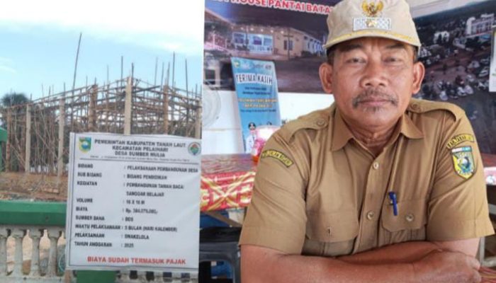 Pembangunan Sanggar Belajar, Hadiah Manis di HUT ke-42 Desa Sumber Mulia