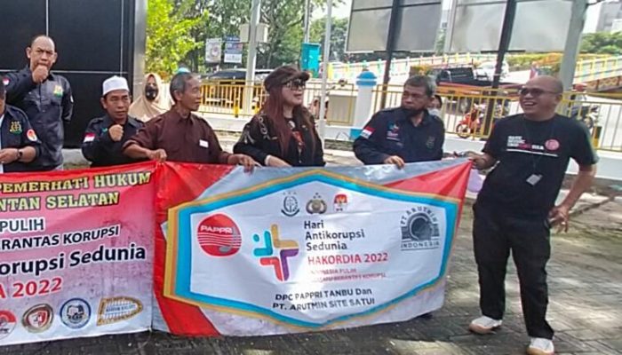 Bentuk Dukung Pemberantasan Korupsi, PAPPRI Tanbu Ikut Gelar Aksi Peringati Hakordia 2022
