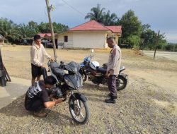 Tindak Lanjut Jum’at Curhat, Polsek Sungai Durian Razia Knalpot