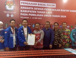 Partai PAN Daftarkan Bacaleg Ke Kantor KPU Tala, Target Kursi Bisa Terwakili Tiap Dapil Di Pemilu 2024