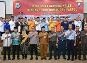 Kapolda Kalsel dan Perwakilan Ormas serta Parpol Bersatu dalam Upaya Pemilu Damai 2024