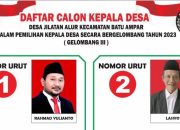 Siap Bertarung! Hanya Ada Dua Pasangan Calon Desa Jilatan Alur di Pilkades Serentak 2023