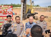 Kapolda Kalsel Letakkan Batu Pertama Pembangunan Gedung Auditorium Polda Kalsel Banjarbaru
