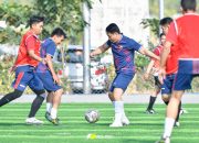 Sinergi Bid Humas Polda Kalsel dan Dit Pamobvit Polda Kalsel dalam Olahraga Minisoccer