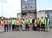 Kapolda Kalsel Kunjungi Tempat Logistik Pemilu 2024 di Terminal Petikemas Banjarmasin