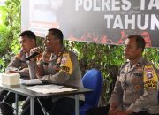 Polres Tanah Laut Gelar Press  Release Catatan Akhir Tahun 2023