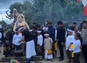 Hari Raya Nyepi, Warga Umat Hindu Datangi Tempat Peribadatan di Tajau Pecah