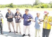Ahirnya Jalan Akses Kawasan Pelaihari City Akan Diaspal, Tanda Pengukuran Dipimpin Pj Bupati Tala