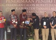 Datangi KPU Tala, Bambang-Ikhwan di Penghujung Pendaftar untuk Pilbup Tala 2024