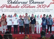 Deklarasi Pilkada Damai 2024, Kapolda Kalsel: Bentuk komitmen bersama agar Pilkada Serentak berjalan lancar, aman, dan damai