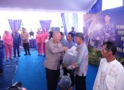 Polda Kalsel Salurkan 170.000 Bibit Ikan Nila dan Keramba untuk Pembudidaya di Desa Bagus Batola