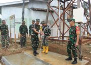 Tim Wasev Mabesad Tinjau TMMD Ke-124 Kodim 1009/Tanah Laut di Desa Gunung Melati