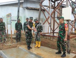 Tim Wasev Mabesad Tinjau TMMD Ke-124 Kodim 1009/Tanah Laut di Desa Gunung Melati