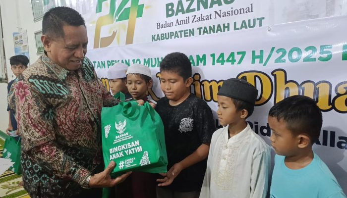 Peringati 10 Muharram, Baznas Tanah Laut Santuni Puluhan Anak Yatim: “Jangan Pernah Merasa Sendiri”