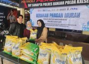 Polres Banjar Hadirkan Gerakan Pangan Murah, Ribuan Paket Sembako Ludes Diserbu Warga