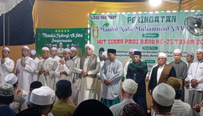Malam Penuh Berkah, Sinar Pagi Baru Rayakan HUT ke-25 dengan Maulid Nabi dan Sholawat