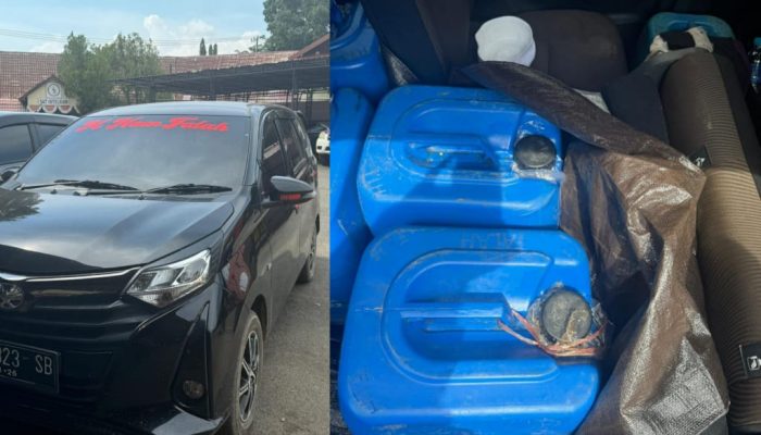 Polsek Takisung Gerebek Mobil Pembawa Solar Ilegal, 336 Liter BBM Disita!