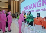 500 Ojol Padati Polda Kalsel, Bhayangkari Gelar Bakti Sosial Sambut HUT ke-73