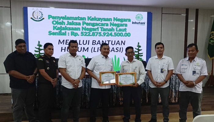 Kejari Tala Raih Apresiasi PT Inhutani Usai Amankan Aset Negara Rp 522 Miliar Lebih