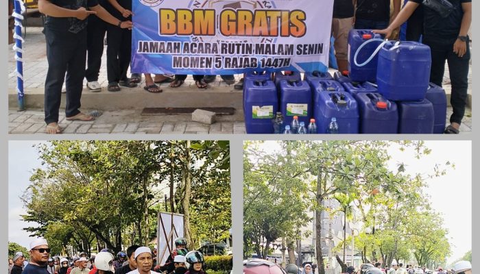 Dari Banua untuk Jamaah, KERABAT Kalsel Hadirkan BBM Gratis di Momen Puncak Pengajian 5 Rajab 1447 H