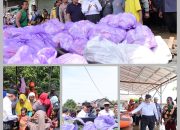 Gubernur Kalsel Serahkan Bantuan dan Siapkan Hunian Darurat Bertingkat untuk Korban Banjir