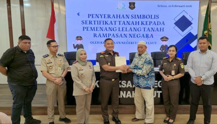 Kajari Tala Selamatkan Uang Negara, Tanah Rampasan 3.162 M² Resmi Berpindah Tangan