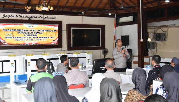 Rekrutmen Polri 2026 Dimulai, Kapolres Tanah Laut Tegaskan Seleksi Bersih Tanpa Pungli