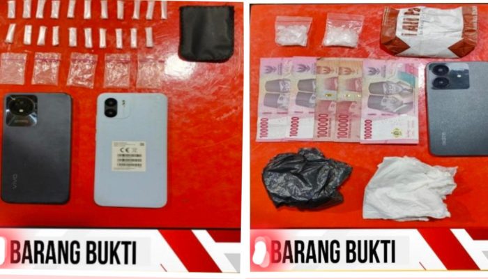 Gerebek Peredaran Sabu di Pesisir Tala, Dua Pelaku Dibekuk Satresnarkoba